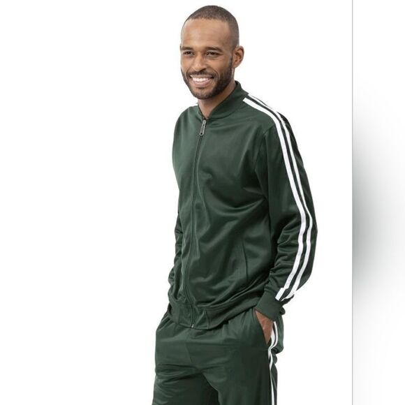 MEN'S MONTIQUE HUNTER 2 PIECE SPORT TRACK SUIT WITH DOUBLE SIDE STRIPE. JS26. - Picture 1 of 1
